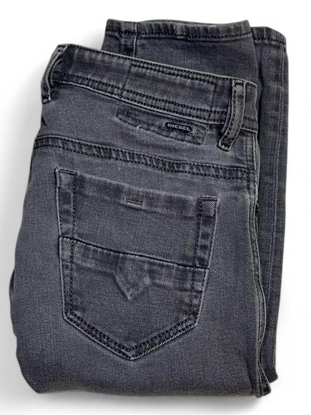 RARE VINTAGE DIESEL THOMMER Slim Skinny Grey Jeans Men’s W28 L30 0859X Stretch